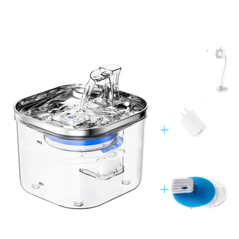 Smart automatic pet water dispenser, perfect for continuous fresh water supply.