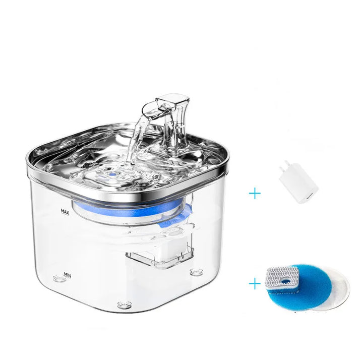 Ultra-quiet pet waterer, an essential pet supply for anxiety-free hydration.