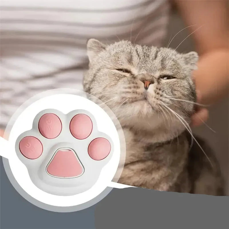 Gentle electric pet massager brush with mist spray for stress-free dog & cat care and coat shine.
