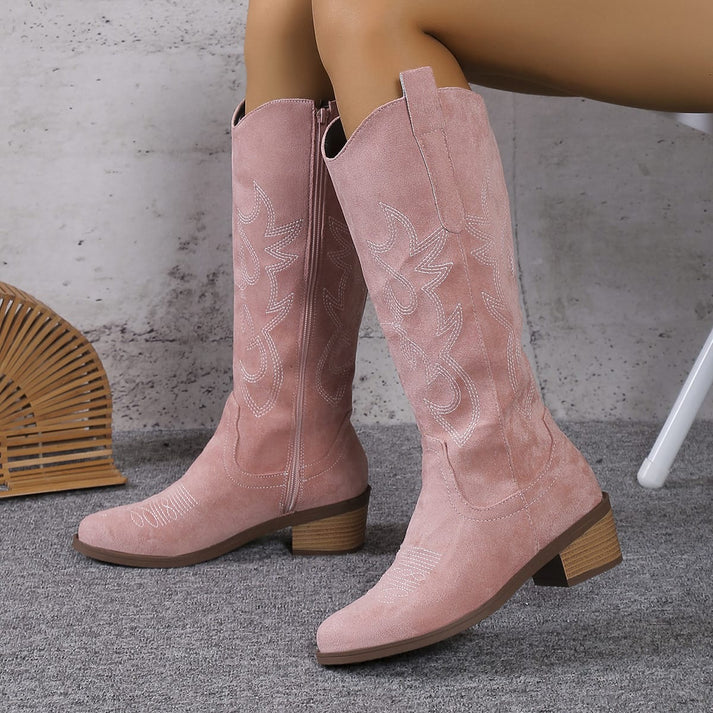 Women's chic western cowboy boots. Stylish fashion boots for versatile everyday wear & comfort.