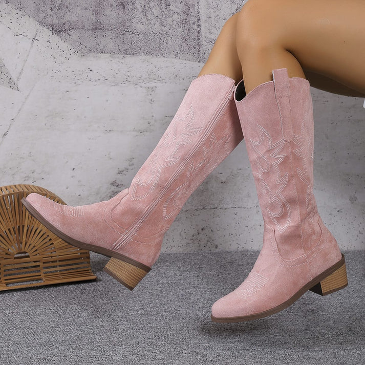 Comfortable women's western ankle boots. Trendy cowboy boots perfect for all-day wear and chic style.