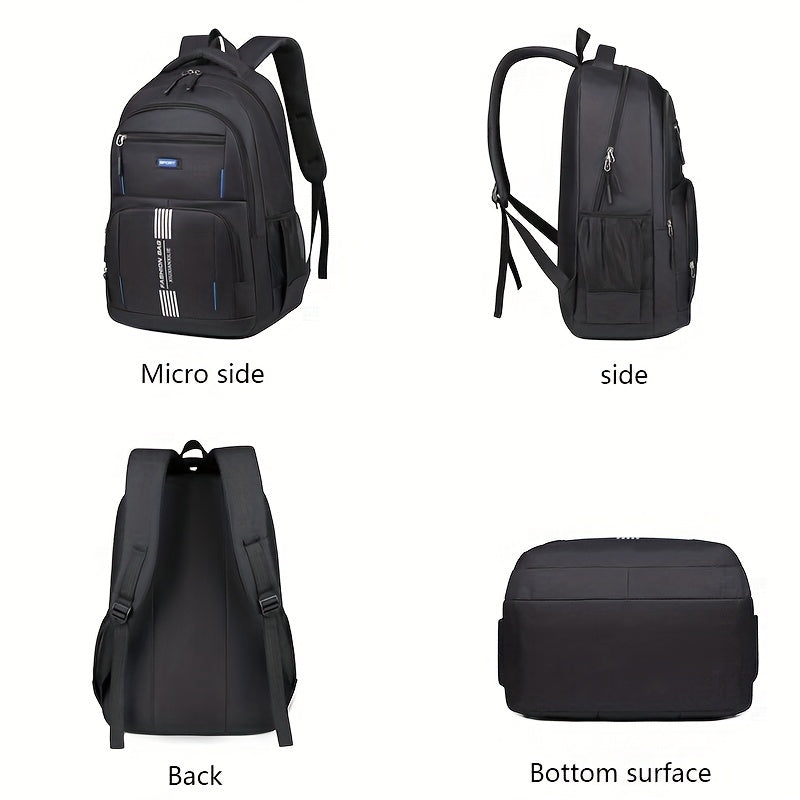 Men's classic full grain leather backpack, designed for durability and daily carry. Laptop ready.