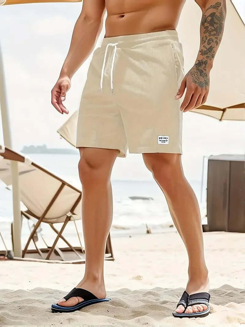 Men's Lightweight Casual Shorts with Drawstring