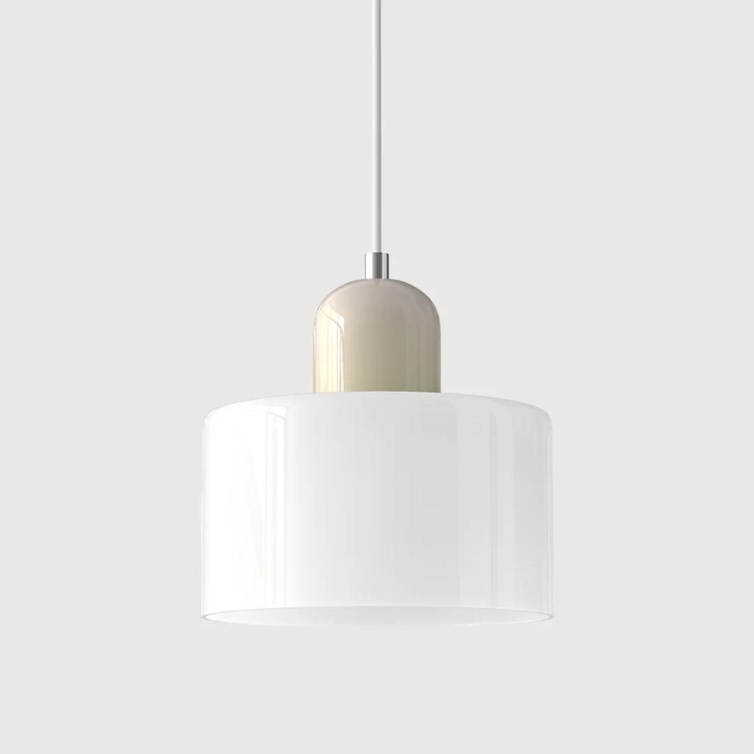 Retro style adjustable glass lamp, perfect for accentuating home interiors.