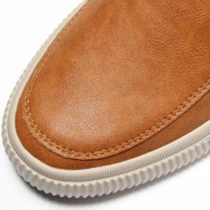 Men's comfortable slip-on shoes, a stylish choice for versatile, everyday casual wear.