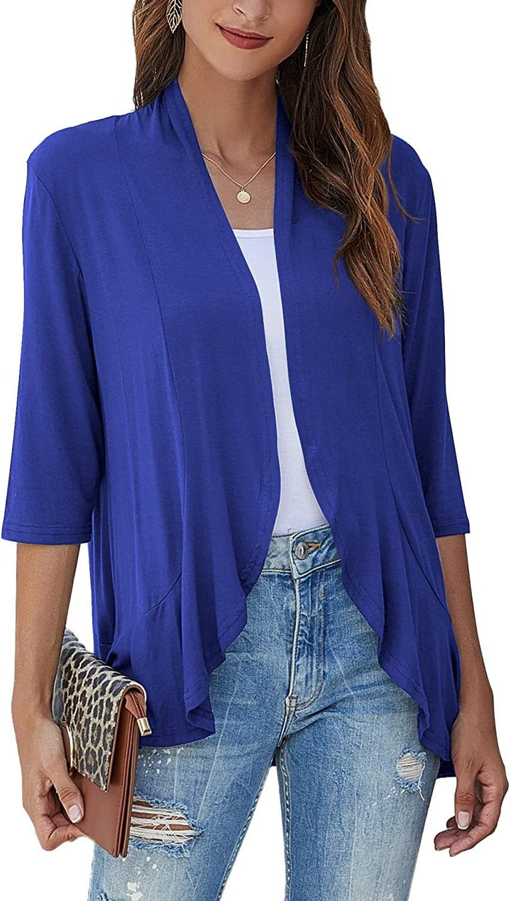 Women's open-front lightweight cardigan sweater for stylish fall & spring fashion layering.