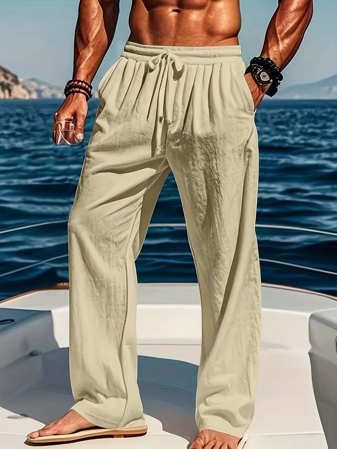 Men's Casual Loose Fit Trousers - Breathable & Comfortable