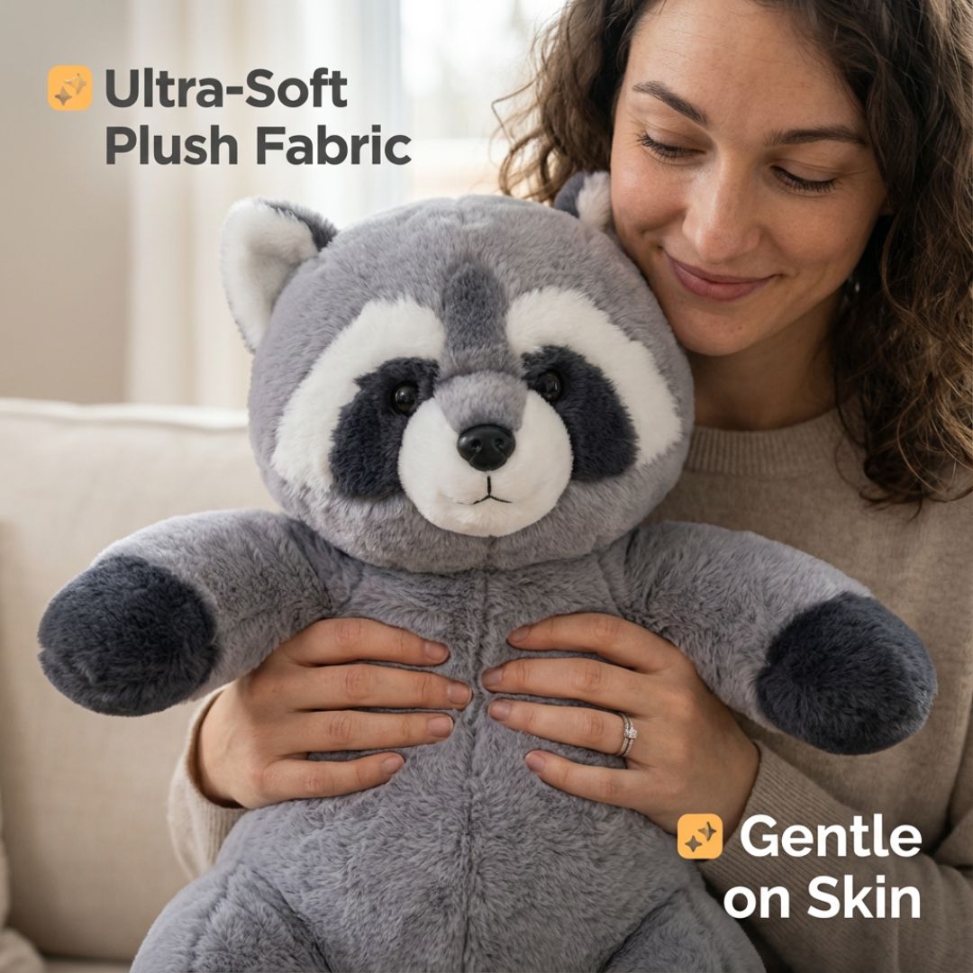 Long animal body pillow, provides gentle support & serene comfort.