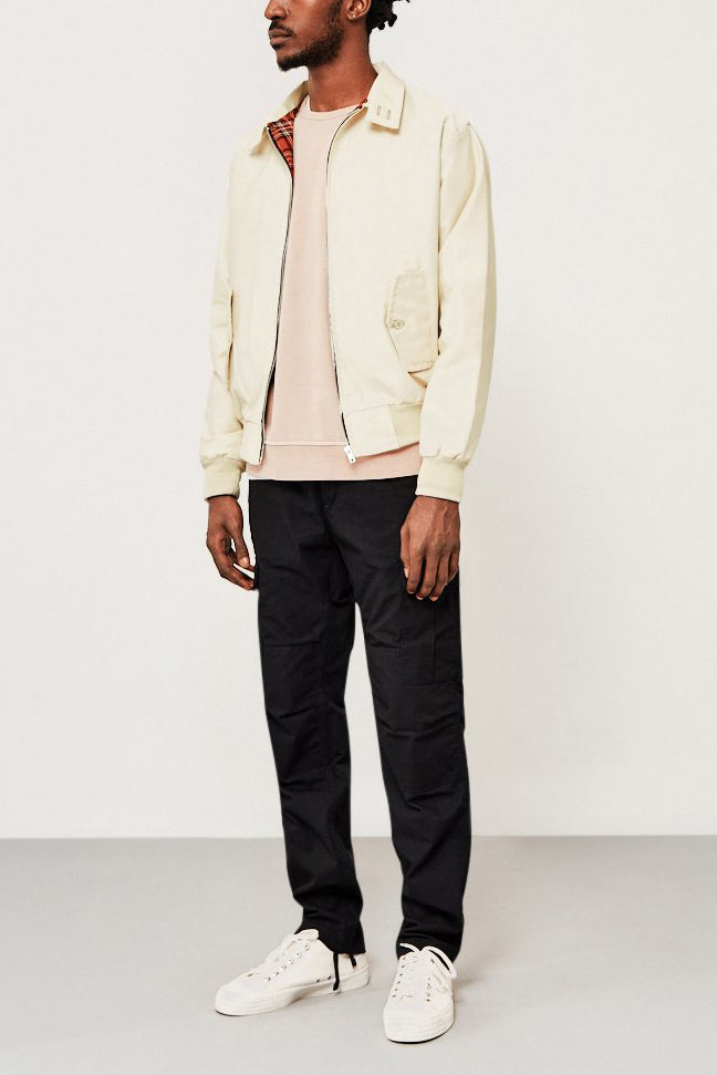 Men's fall jacket: timeless plaid Harrington style for warmth and casual elegance.