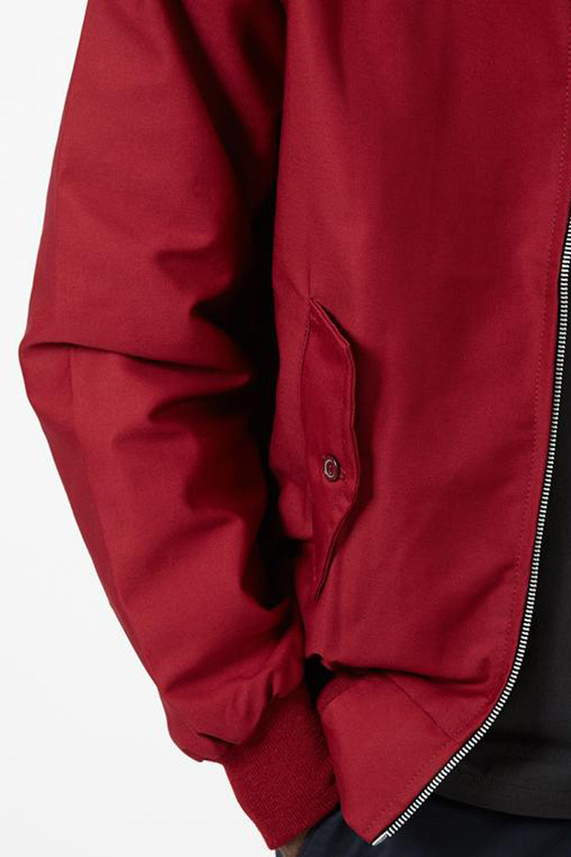 Durable men's plaid Harrington jacket, perfect for adding a touch of classic style.