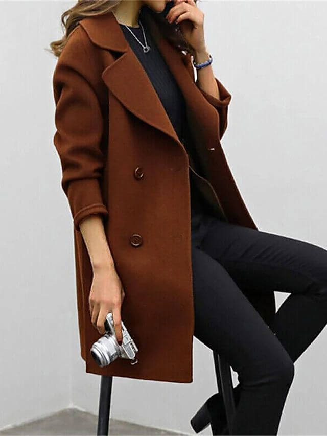 Double-Breasted Winter Coat