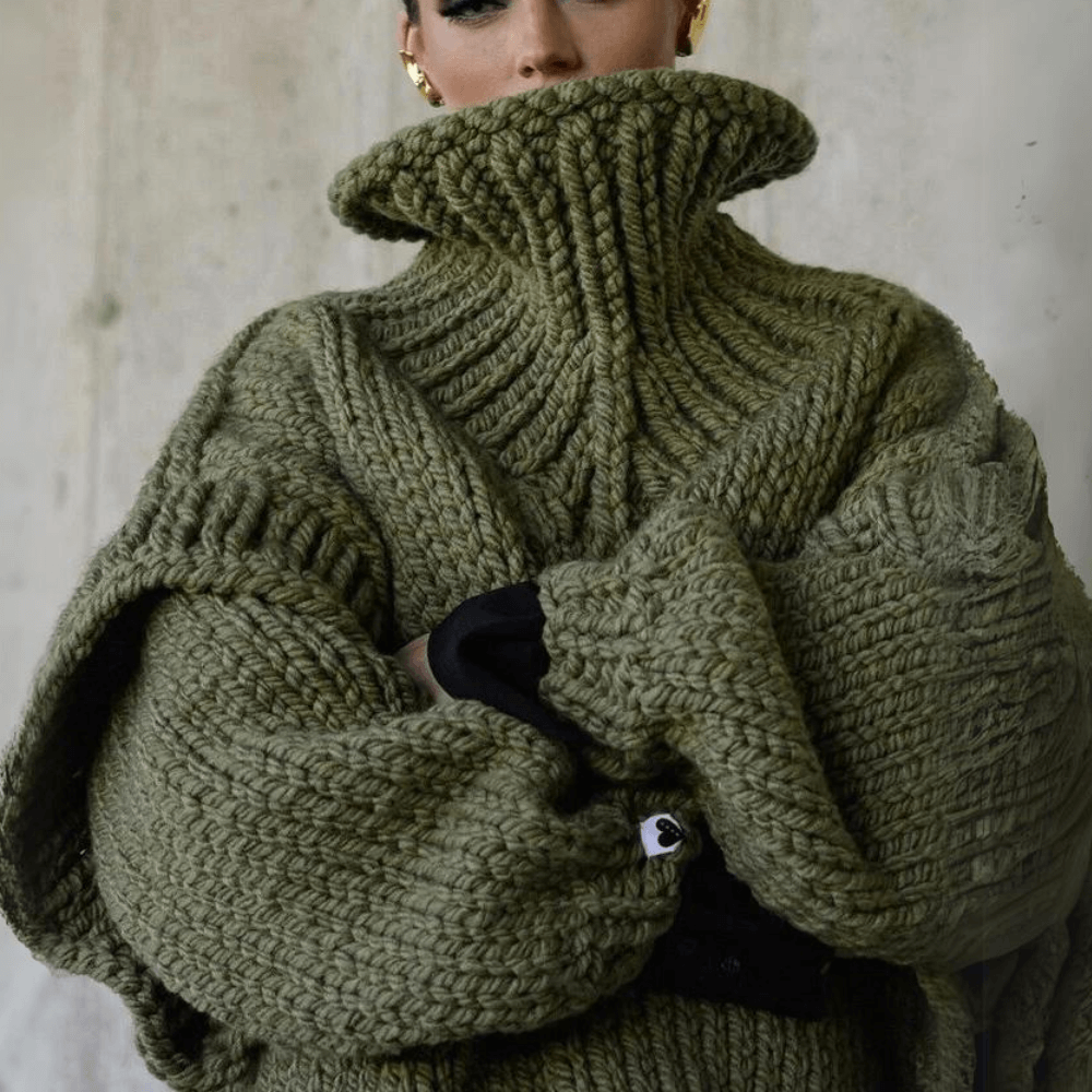 Women's Oversized Turtleneck Sweater