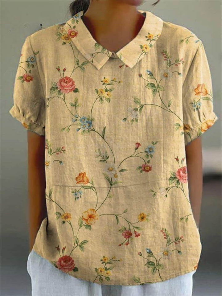 Women's Retro Floral Shirt