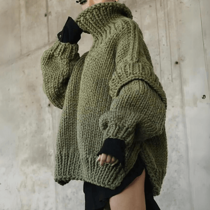 Women's Oversized Turtleneck Sweater