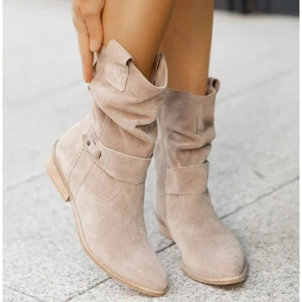 Women's Ankle Boots with Low Heel