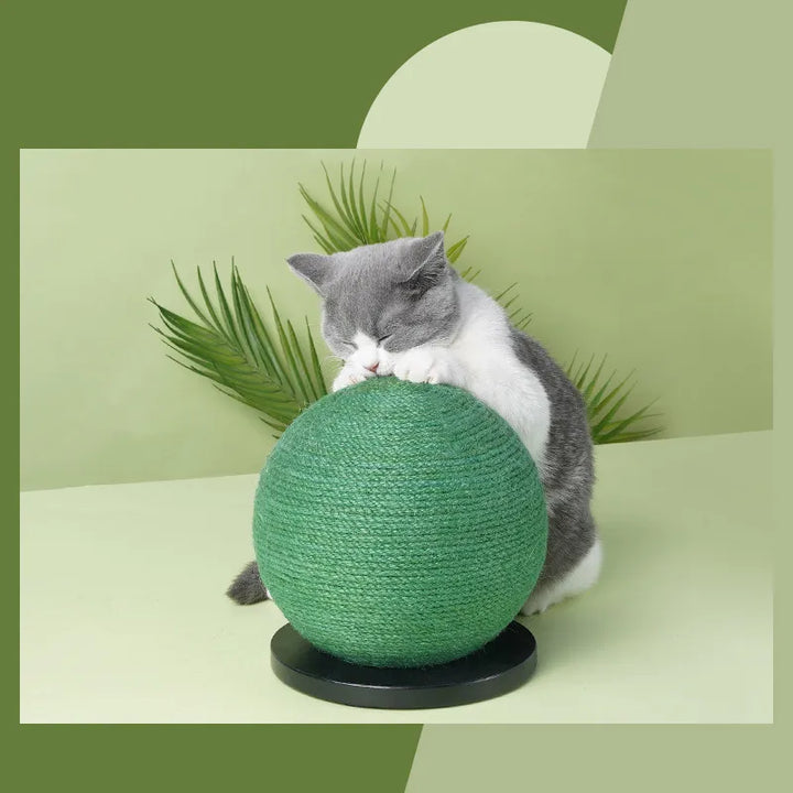 Sisal Cat Scratching Ball for effective claw care, promoting cat health and protecting furniture.