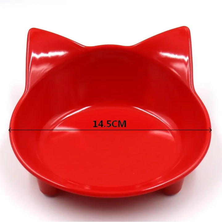 Adorable unisex pet food bowl. Cute cat ear design, durable & easy to clean for your cat or dog. Pet feeding dish.