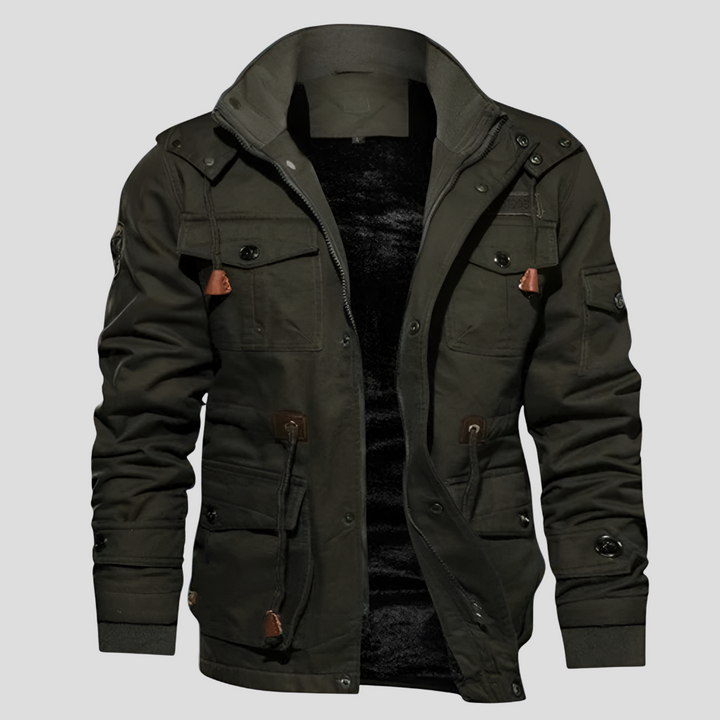 Casual men's travel jacket, water-resistant & windproof. Perfect for outdoor wear in spring and summer.