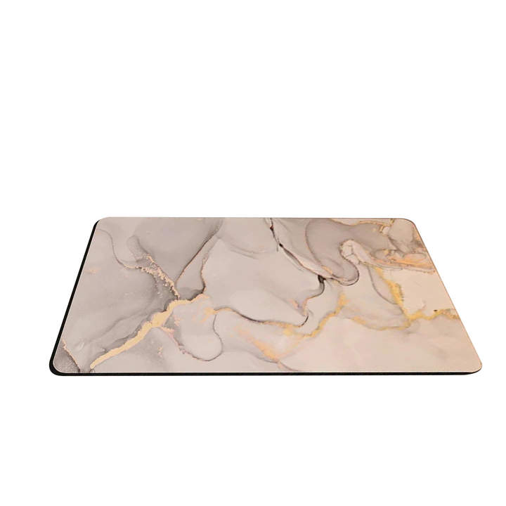 Quick-drying anti-slip bath mat for enhanced bathroom safety & comfort. Modern, absorbent floor mat.