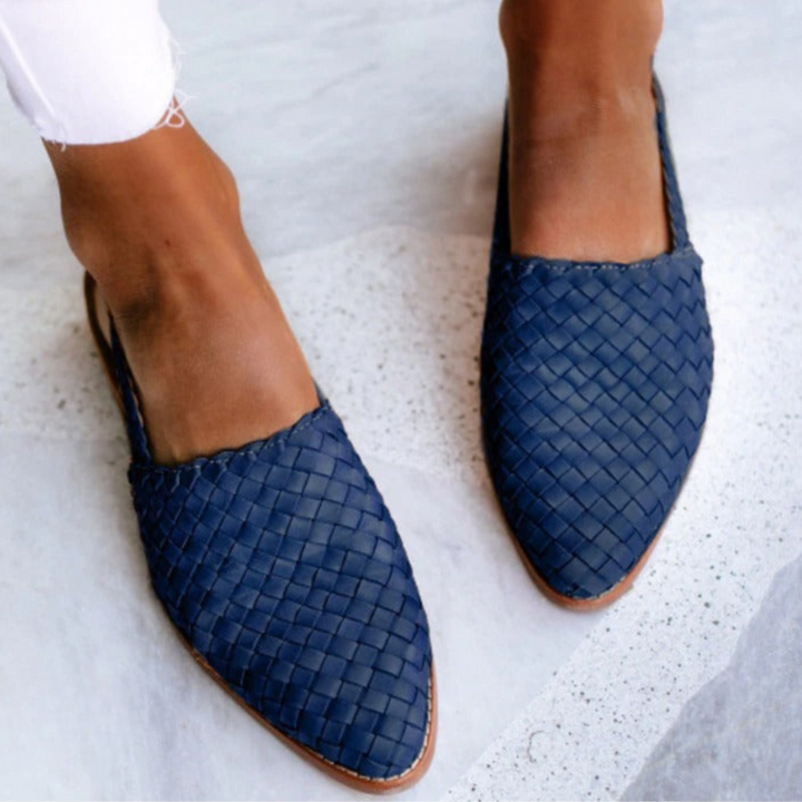 Stylish handwoven women's sandals, comfortable for warm weather with orthopedic foot support.