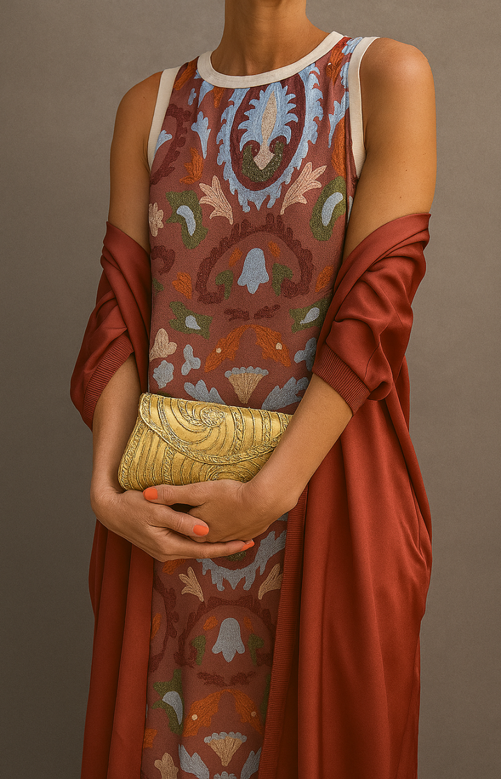 Stylish women's maxi dress set: sleeveless summer dress & lightweight open-front cardigan for versatile layering.