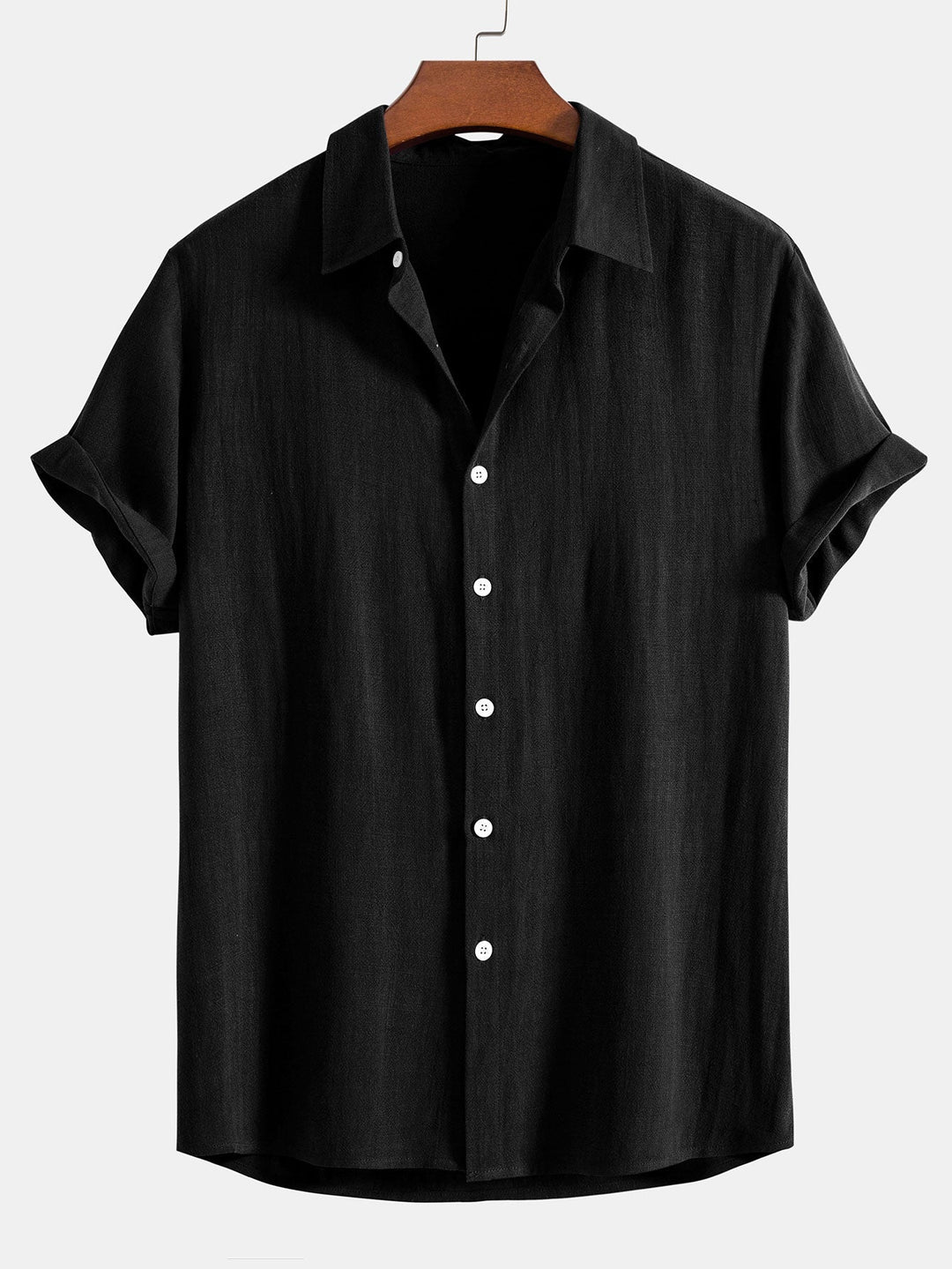 Versatile men's smart casual button front shirt, short sleeve & relaxed fit. Perfect for modern men's fashion.