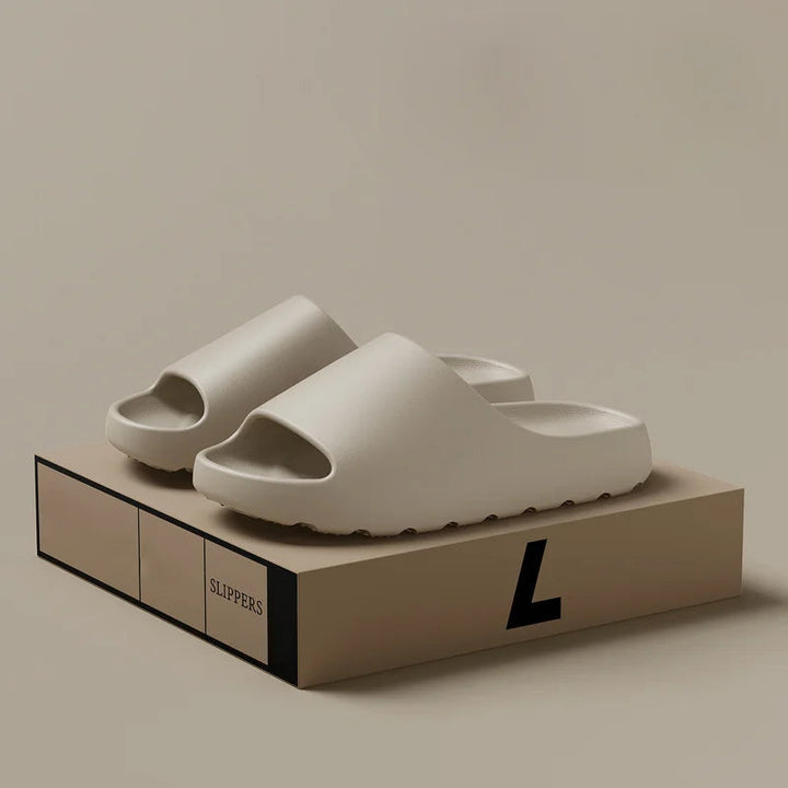 Easy-clean men's casual slippers, modern innovative design, comfortable for daily spring & summer wear.