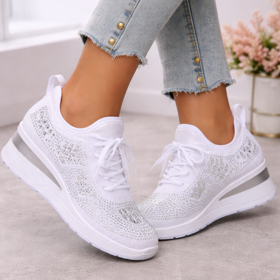 Supportive women's sneakers, ideal for pain relief, arch support, and posture correction.