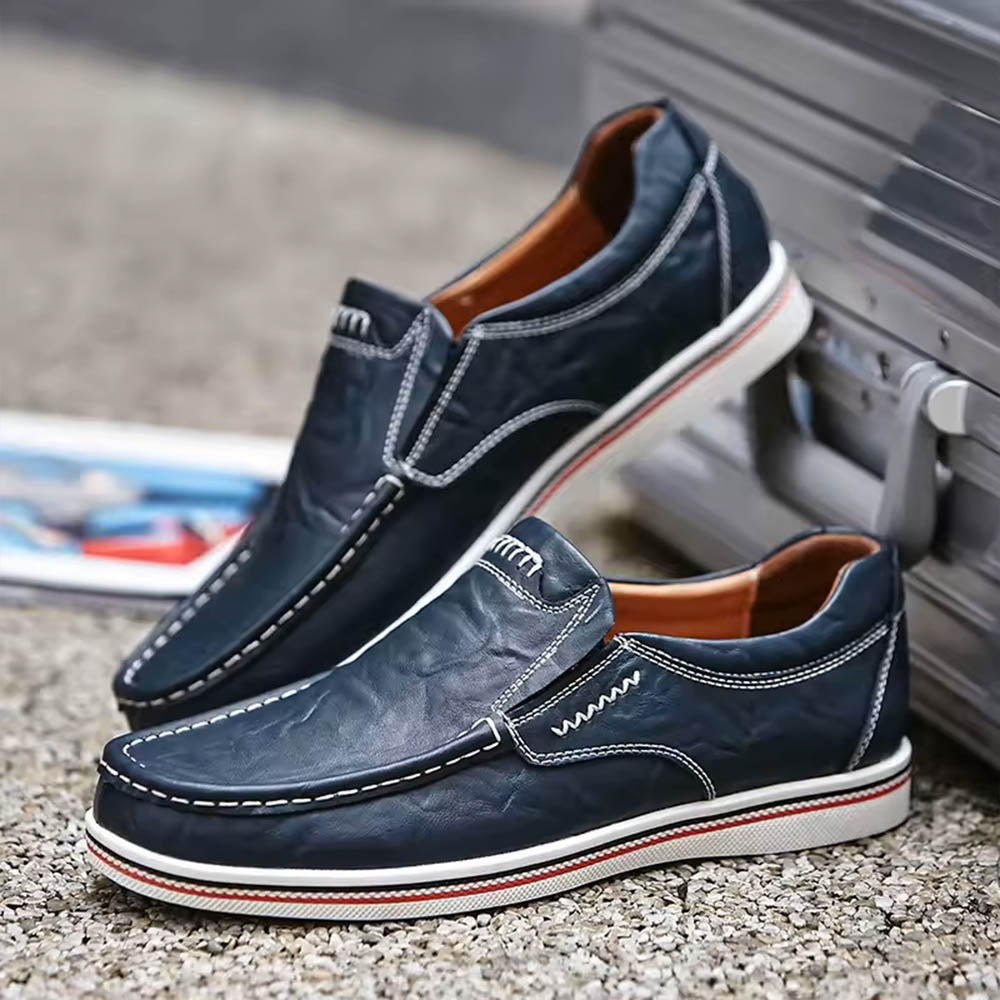 Versatile men's classic loafers. Elegant slip-on shoes offering comfort for both formal and casual outfits.