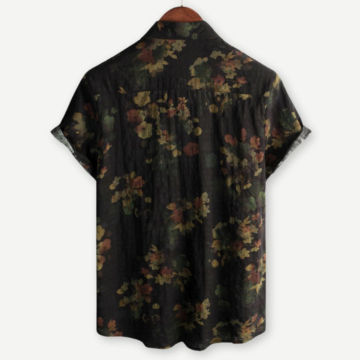 Comfortable men's relaxed fit floral shirt. Ideal for casual weekend outfits, summer vacations & warm weather.