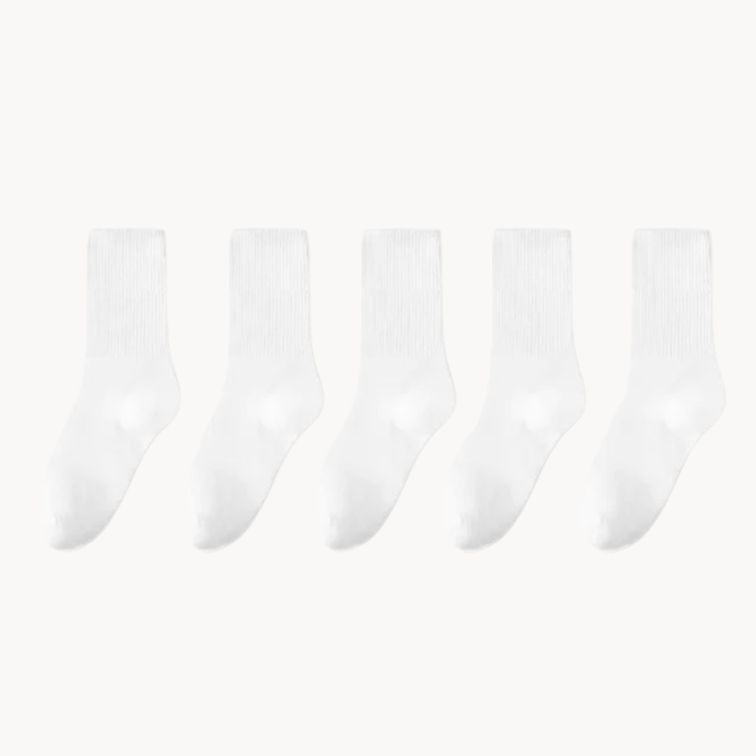 Moisture-wicking unisex cushioned socks with arch support for dry, comfortable feet.