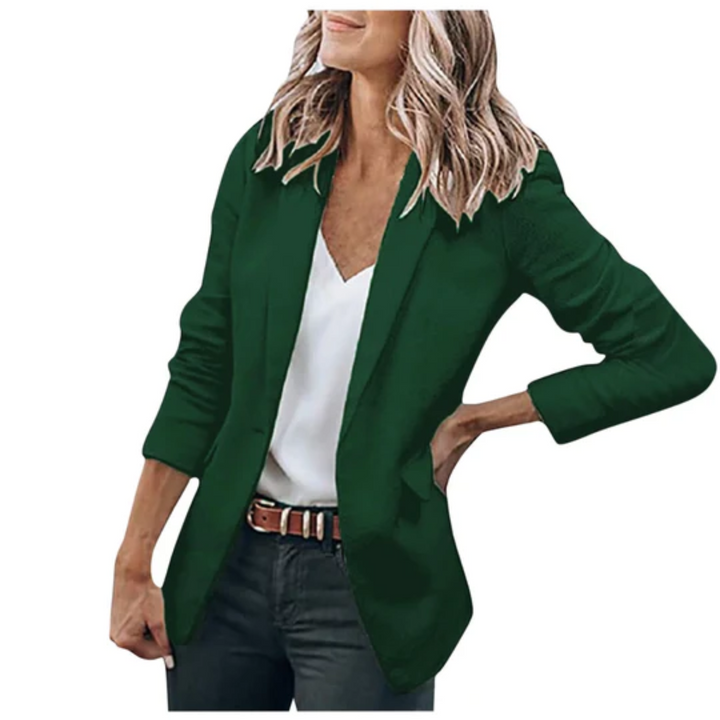 Women's casual blazer for a relaxed yet polished office attire.