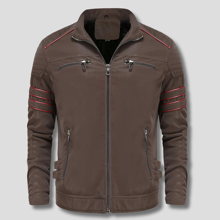 Durable men's premium all-weather jacket featuring a sophisticated design & tailored fit for stylish, versatile outerwear.
