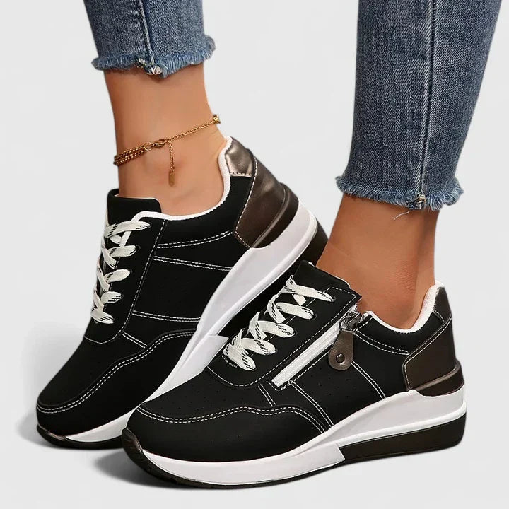 Comfortable women's walking shoes offering superior arch support & foot pain relief, perfect for daily wear.