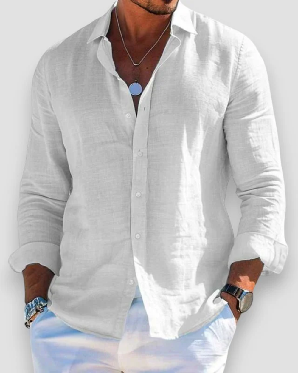 Comfortable men's summer top, relaxed fit, short sleeve shirt. Ultimate warm-weather comfort.