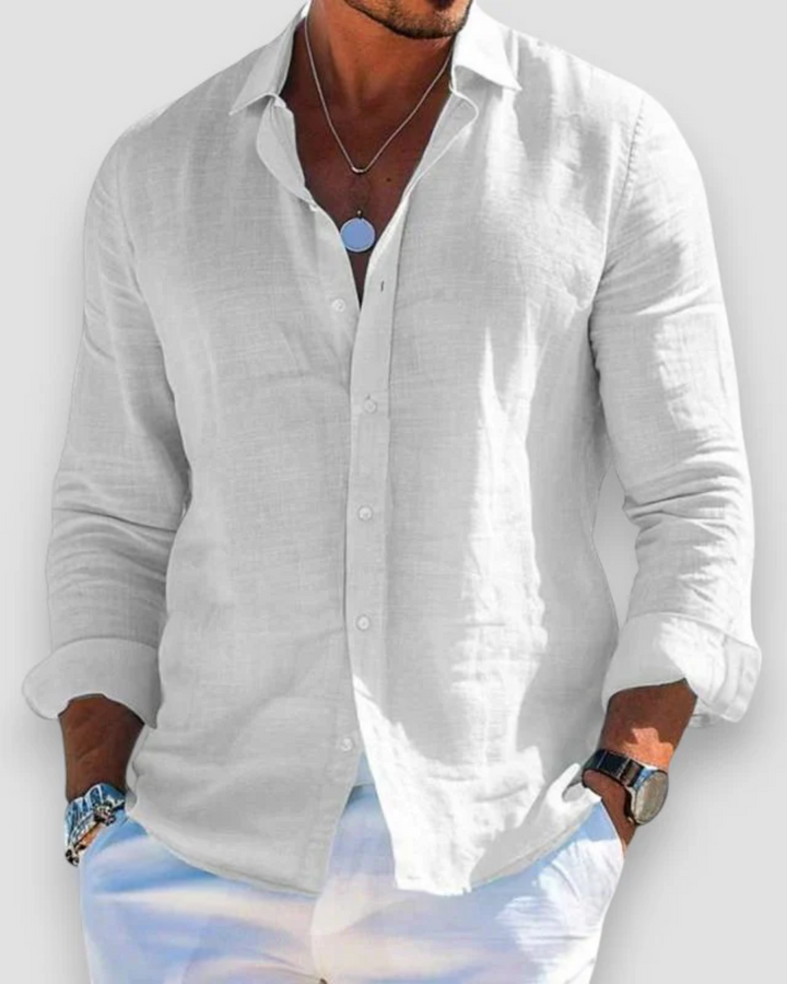Comfortable men's summer top, relaxed fit, short sleeve shirt. Ultimate warm-weather comfort.