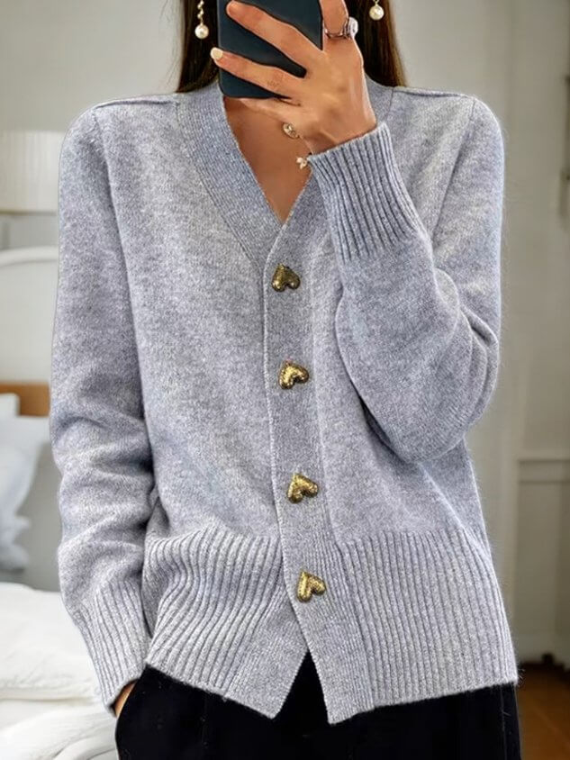 Women's Knitted Cardigan - Soft Warm Lightweight Layer