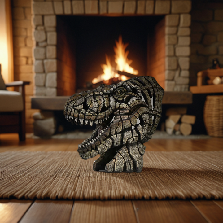 Prehistoric Glow Animal Statue, unique home decor figure with mystical resin art.