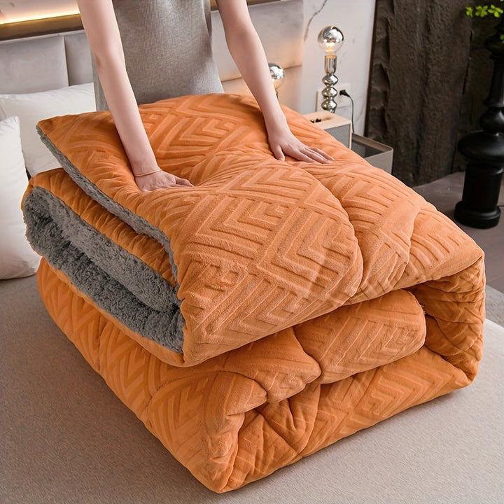 Cozy & plush fleece blanket, an all-season soft throw for your living room or bedroom.