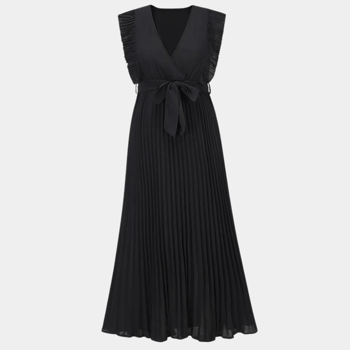 Elegant Long Dress with V-Neck