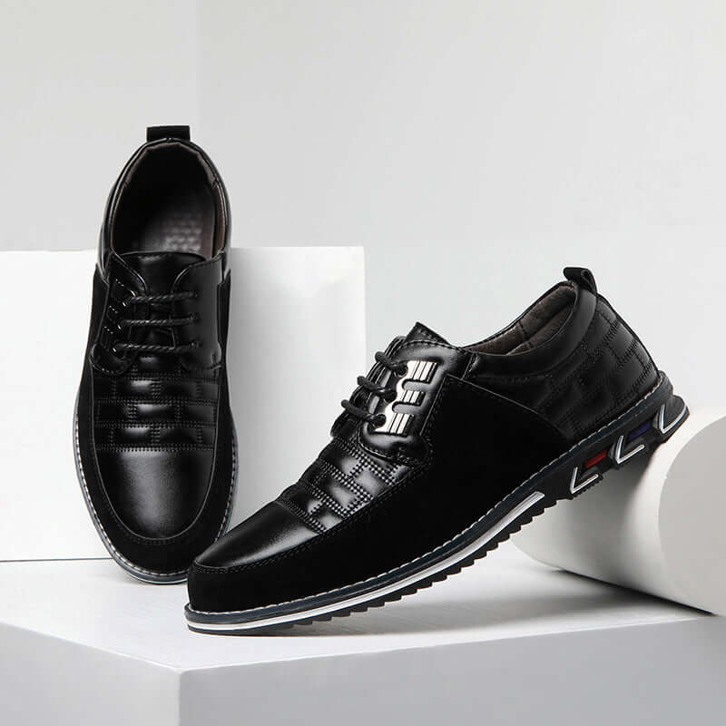 Men's Checked Lace-Up Shoes