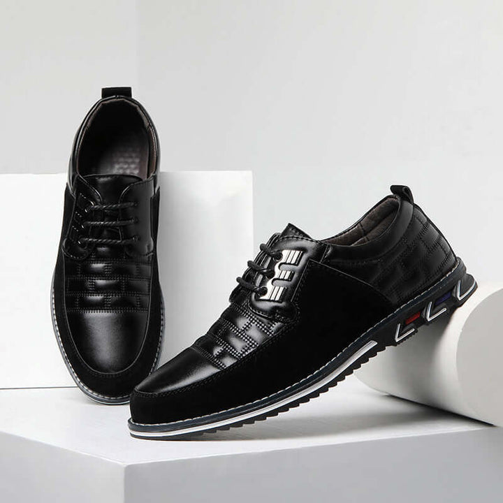 Men's Checked Lace-Up Shoes