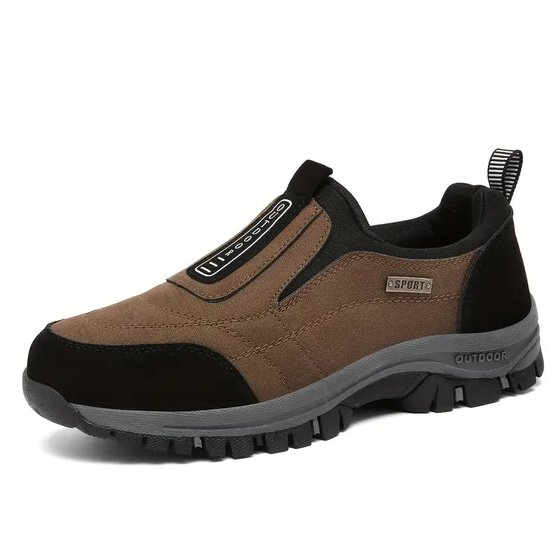 Orthopedic men's slip-on walking shoes. Designed for maximum comfort and foot support during daily activities.