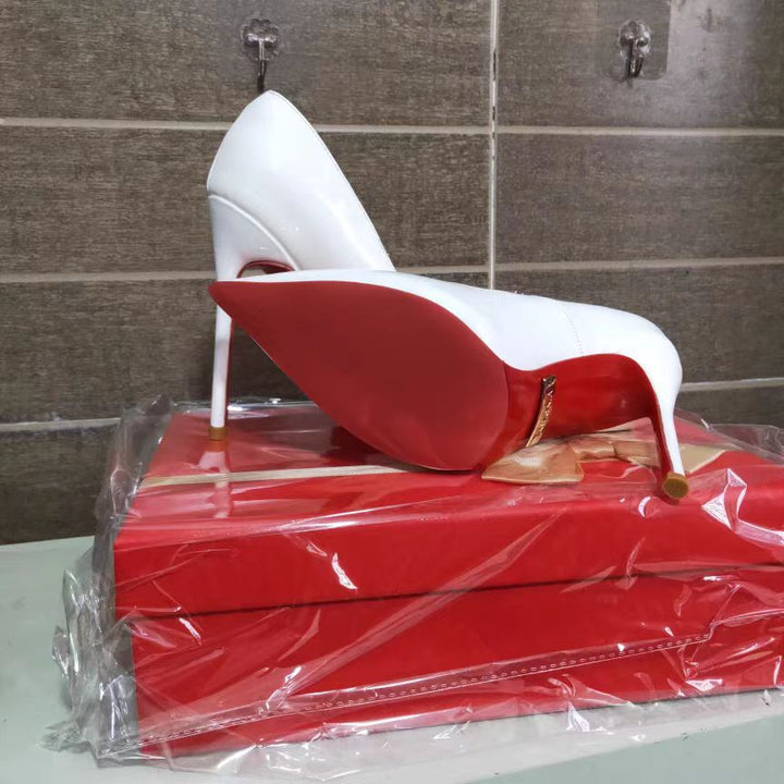 4.7-inch women's stiletto high heels, elegant pointed toe design, and comfort soft sole for all-day wear.