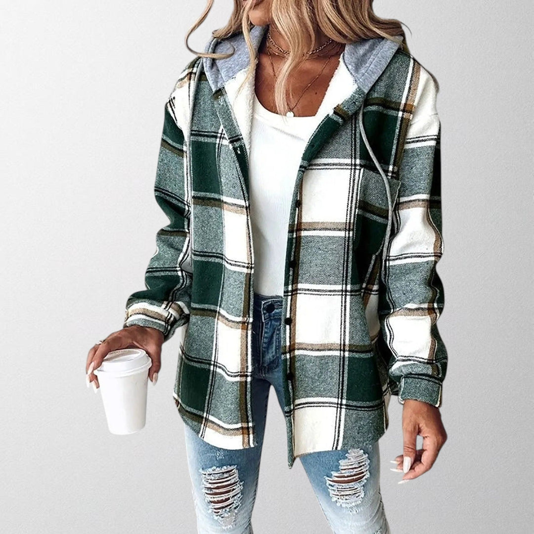 Stylish man wearing a comfortable men's hooded jacket for casual everyday wear. Great for fall outdoor activities.