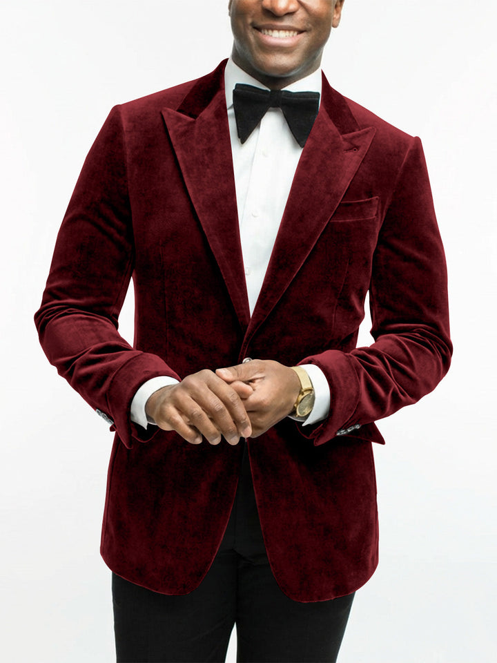 Men's party jacket, tailored for comfort and style, perfect for long evening events.