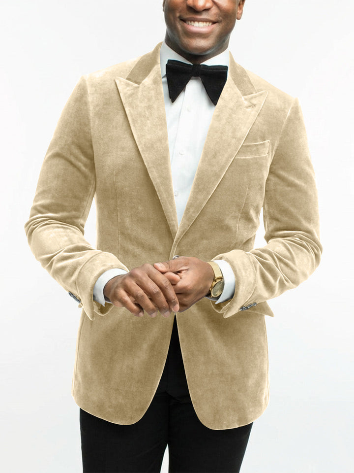 Stylish men's formal jacket, perfect for special occasion, embodying modern men's fashion.