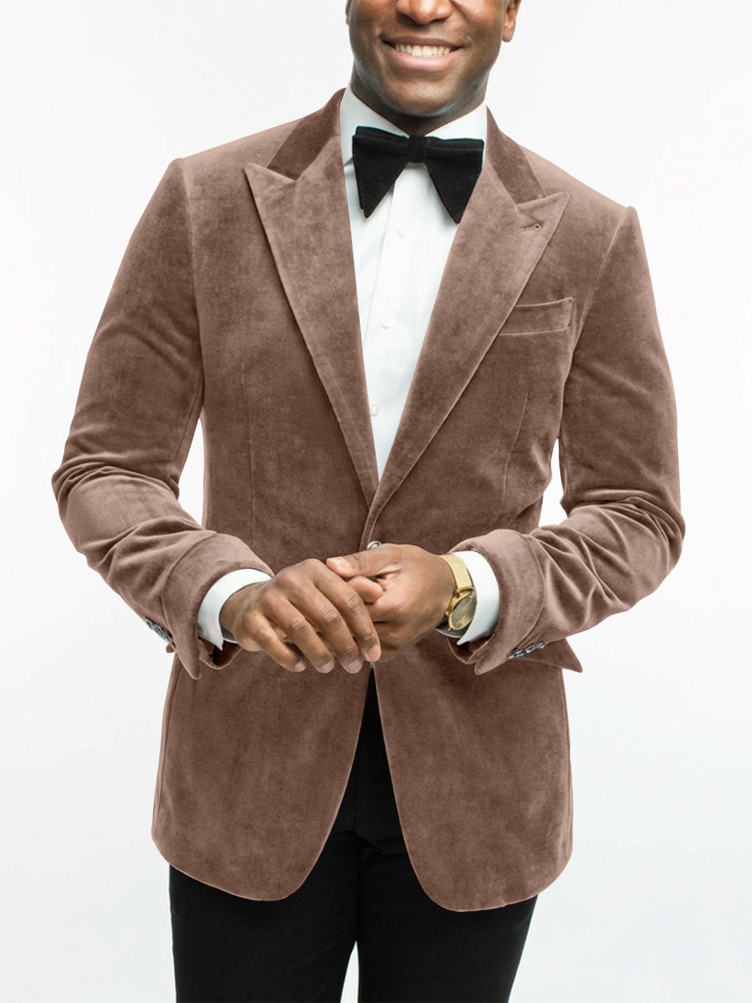 Classic men's formal jacket, back view, highlighting elegant silhouette. Perfect for galas.