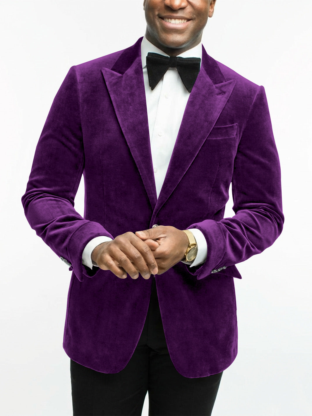 Elegant men's dress jacket for special occasions, close-up of sleeve cuff & fabric.