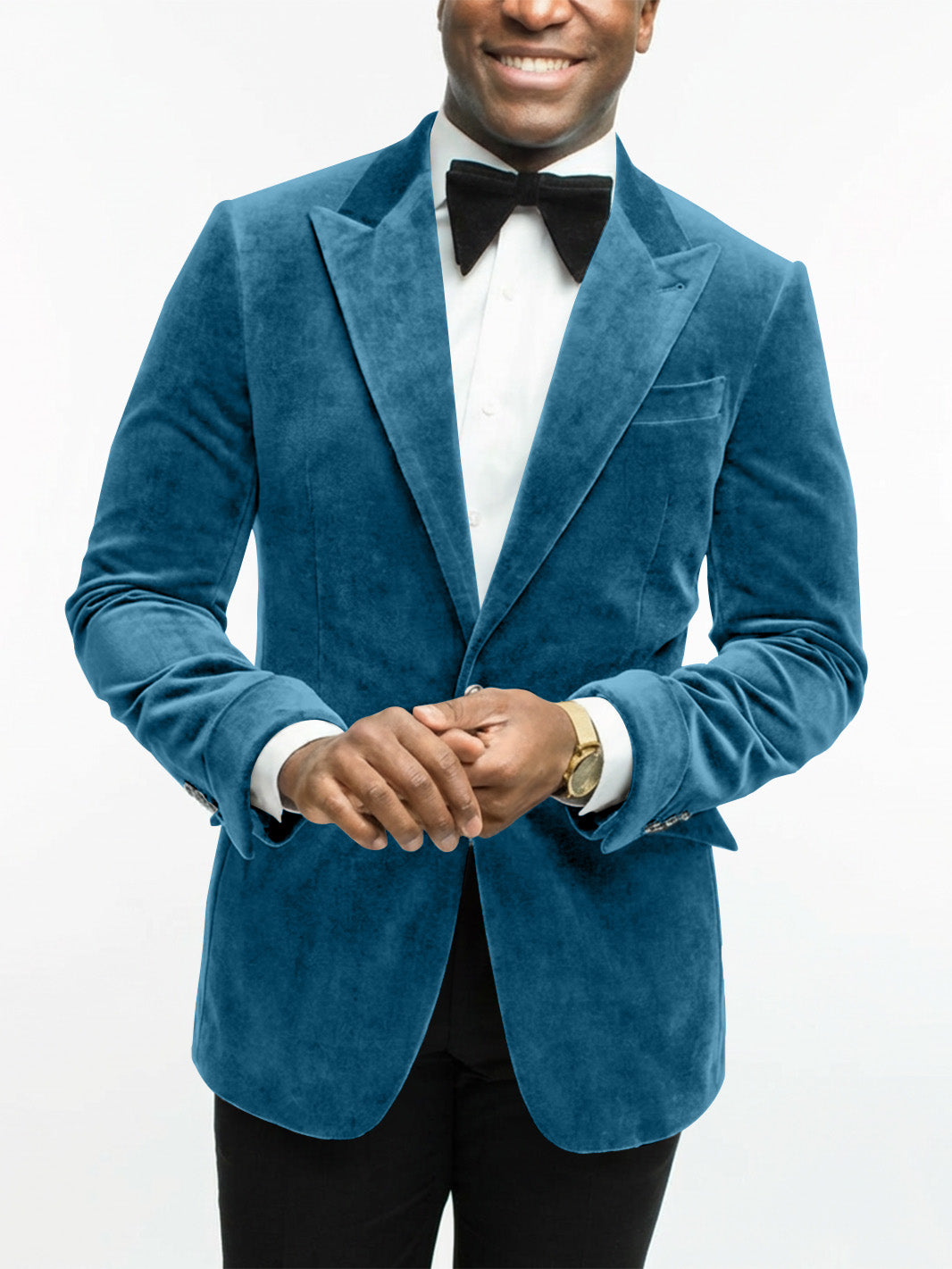 Stylish men's formal jacket, full length on a hanger, ready for a special occasion.